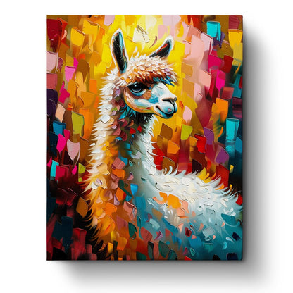 Vibrant Llama - Abstract Animals - Judy Paint