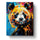 Vibrant Panda Portrait - Abstract Animals