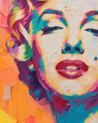Vibrant Portrait Pop Art - USA - Judy Paint