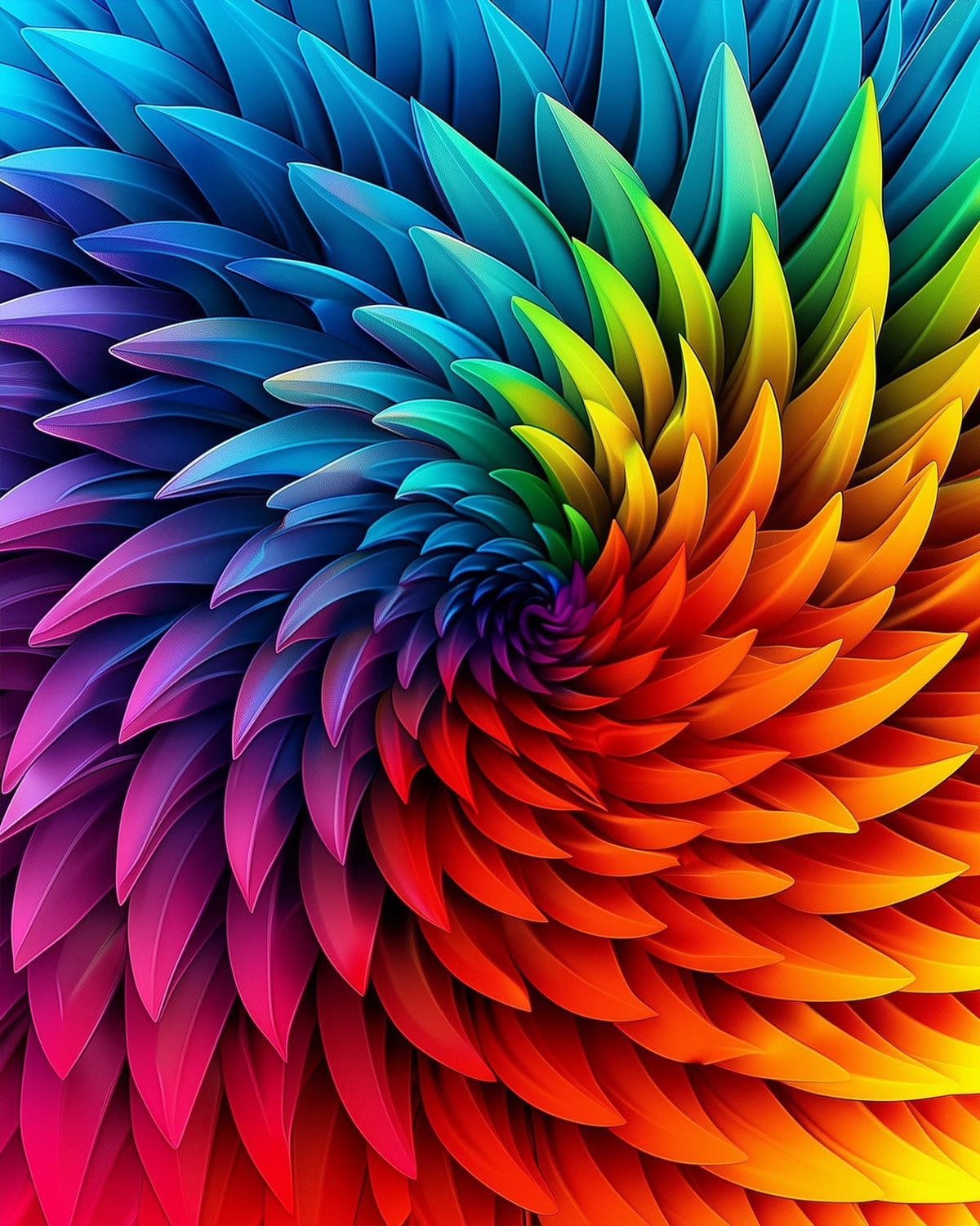 Vibrant Spiral Art - Mandalas - Judy Paint