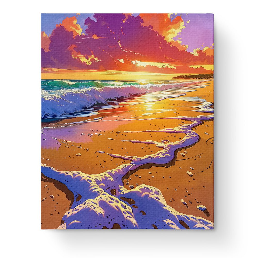 Vibrant Sunset Serenity - Sea Landscape - Judy Paint