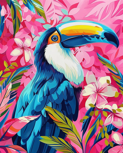 Vibrant Toucan - Abstract Animals - Judy Paint