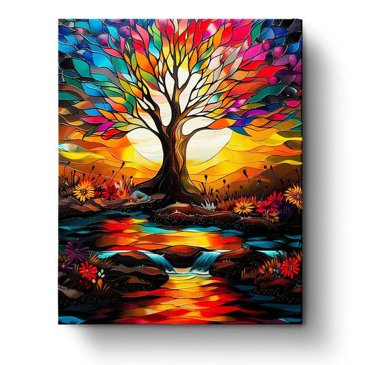 Vibrant Tree of Life - Meditation - Judy Paint