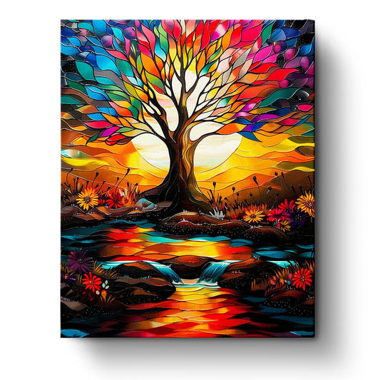 Vibrant Tree of Life - Meditation - Judy Paint