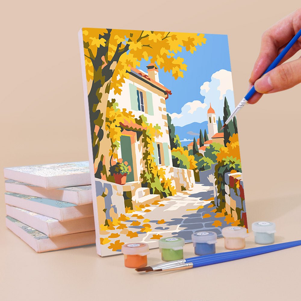 Village Holidays mini painting set