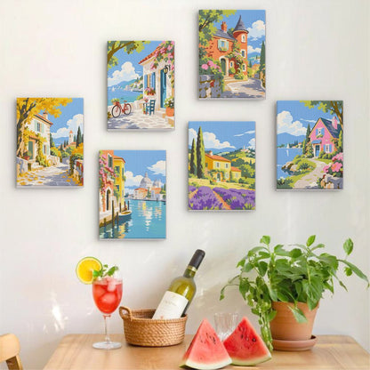 Village Holidays mini painting set