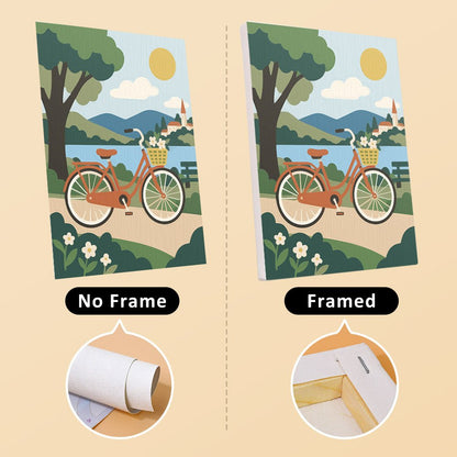 No frame vs. framed canvas