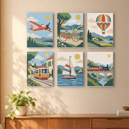 Vintage Journeys mini painting set