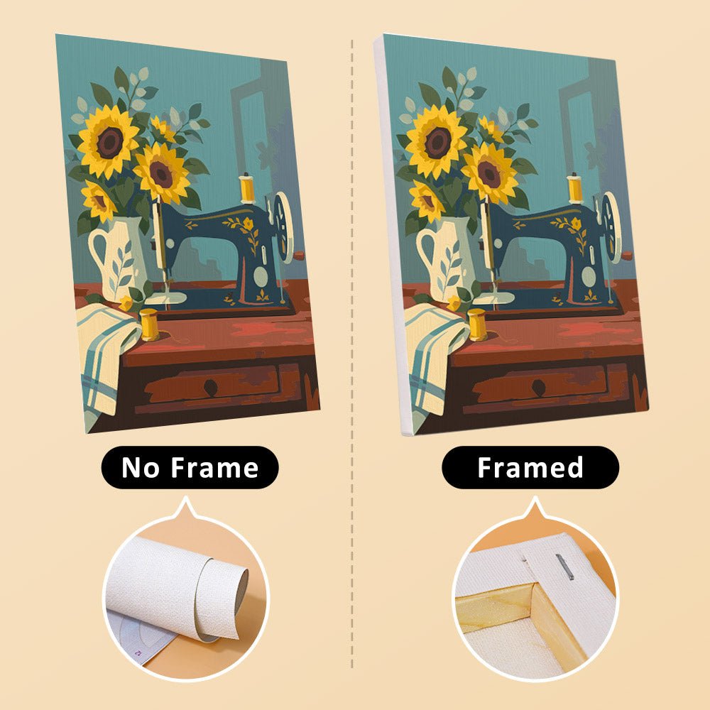 No frame vs. framed canvas