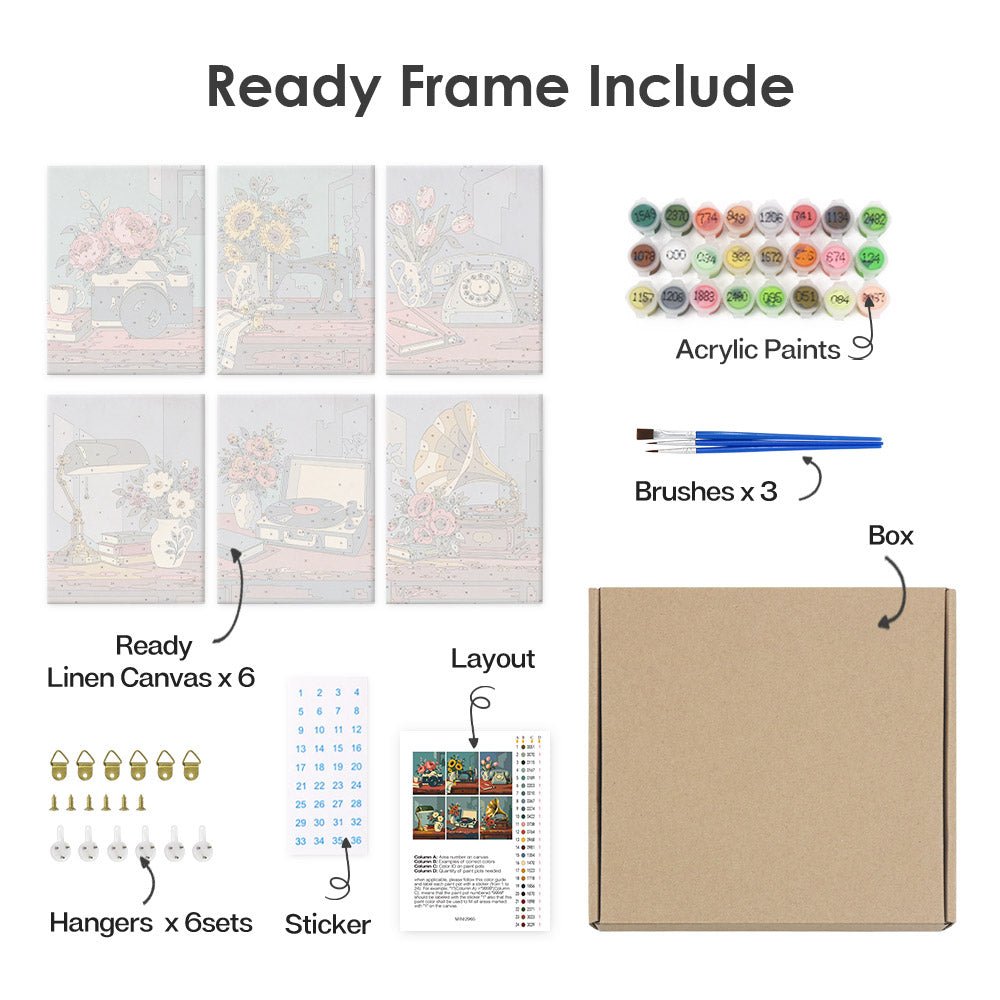 What's included with the framed canvas version