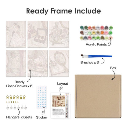 What's included with the framed canvas version
