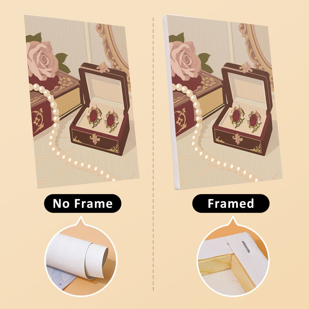 No frame vs. framed canvas