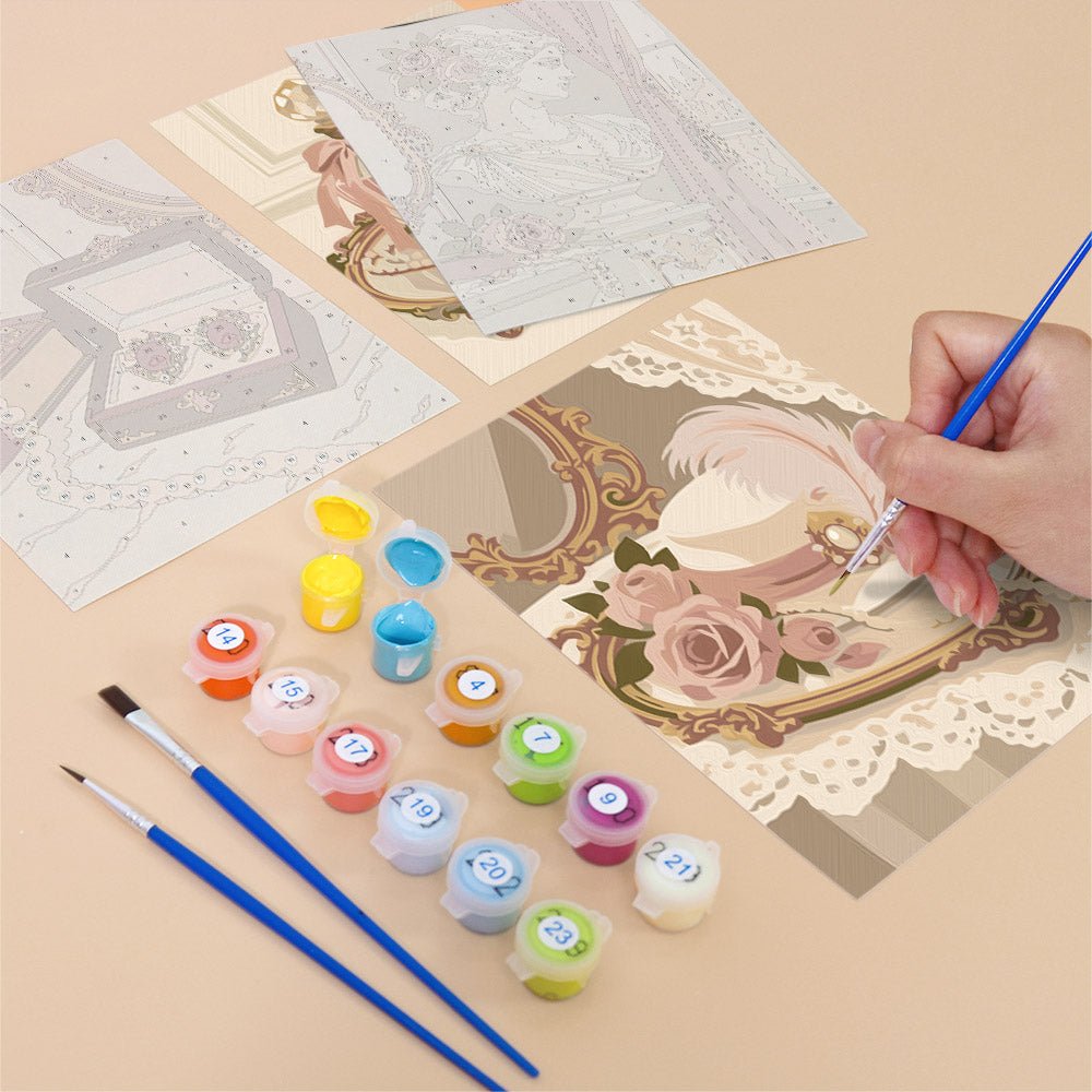 Vintage Romance mini painting set