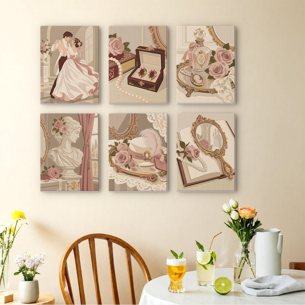 Vintage Romance mini painting set
