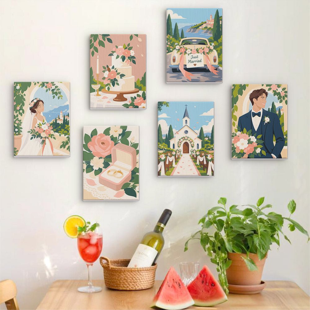 Wedding Day mini painting set