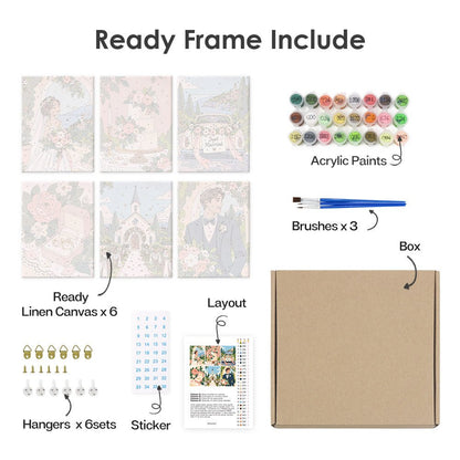 What's included with the framed canvas version