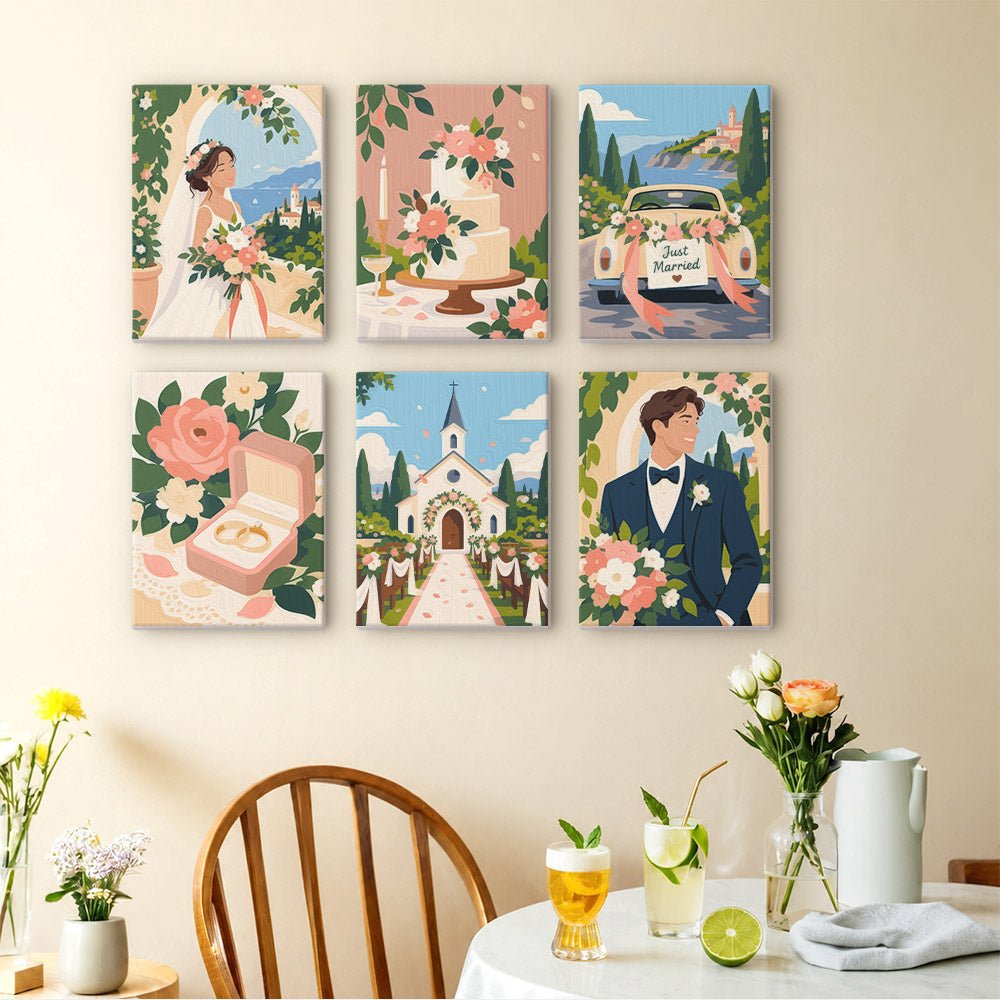 Wedding Day mini painting set