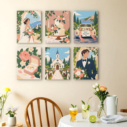 Wedding Day mini painting set