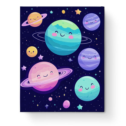 Whimsical Planets Delight - Galaxies - Judy Paint
