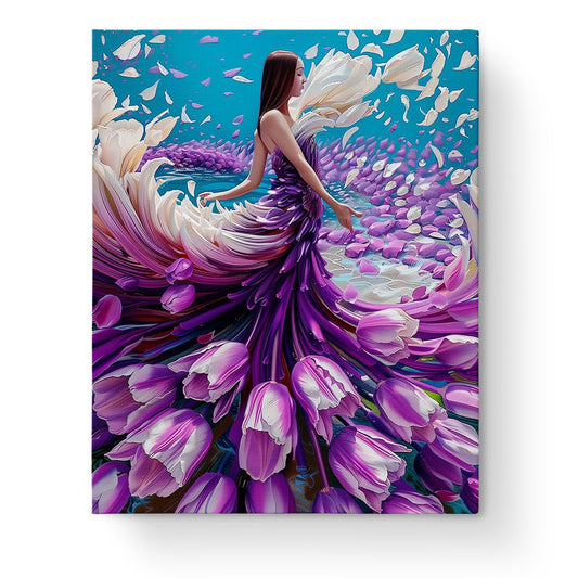 Whimsical Tulip Dream - Floral Women - Judy Paint