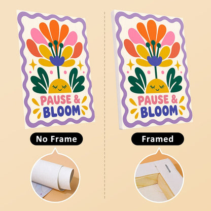 No frame vs. framed canvas