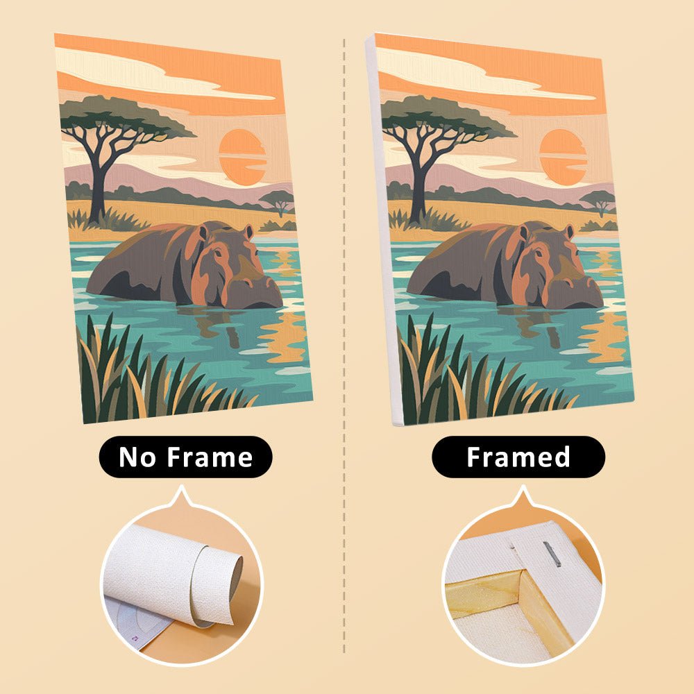 No frame vs. framed canvas