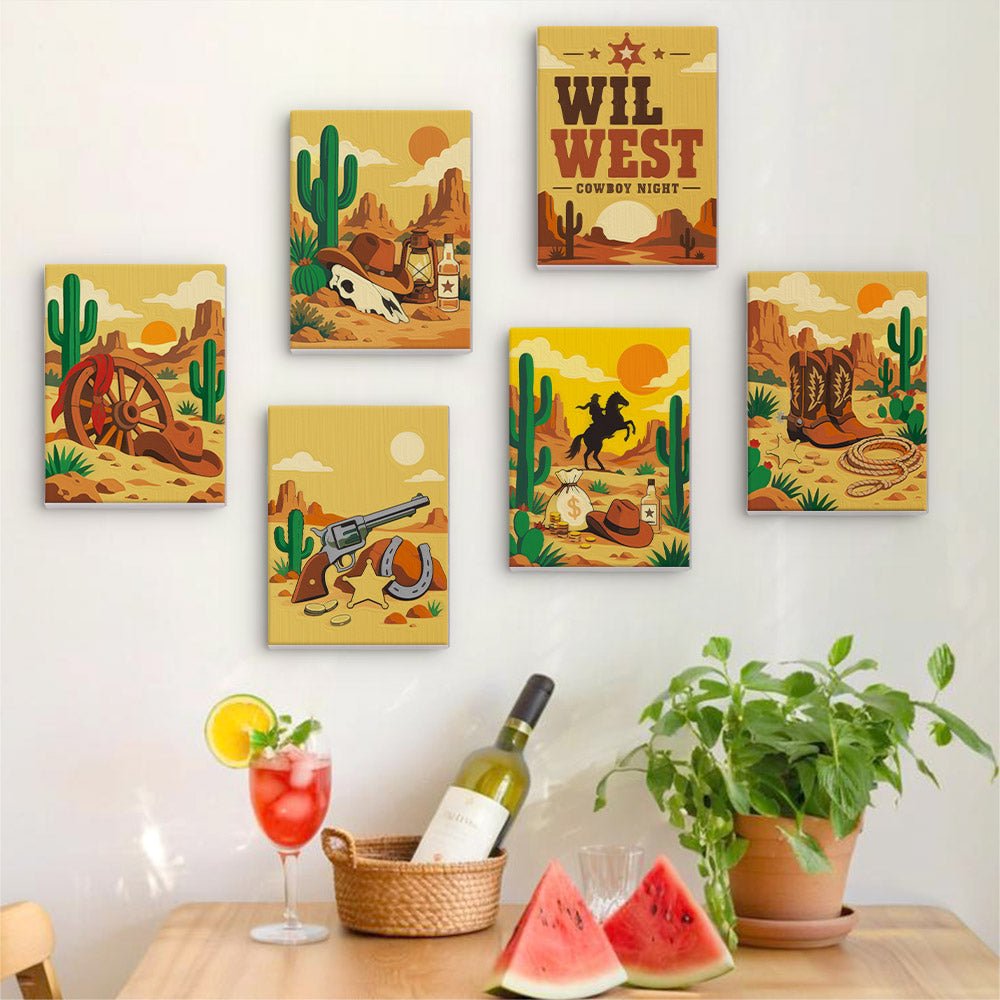 Wild West mini painting set