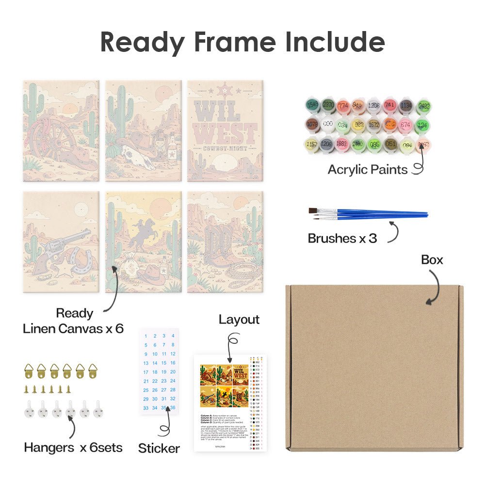 What's included with the framed canvas version
