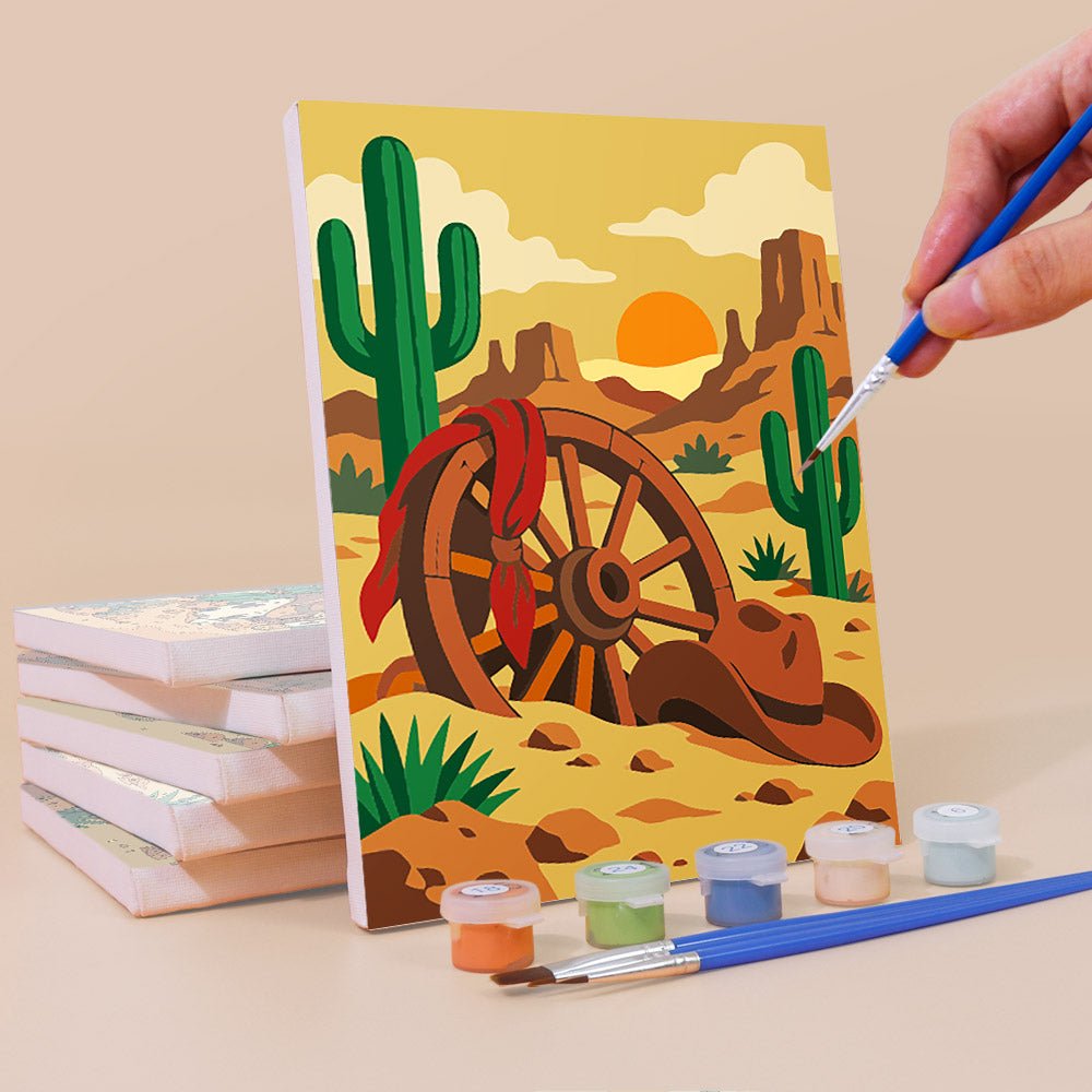 Wild West mini painting set