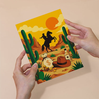 Wild West mini painting set