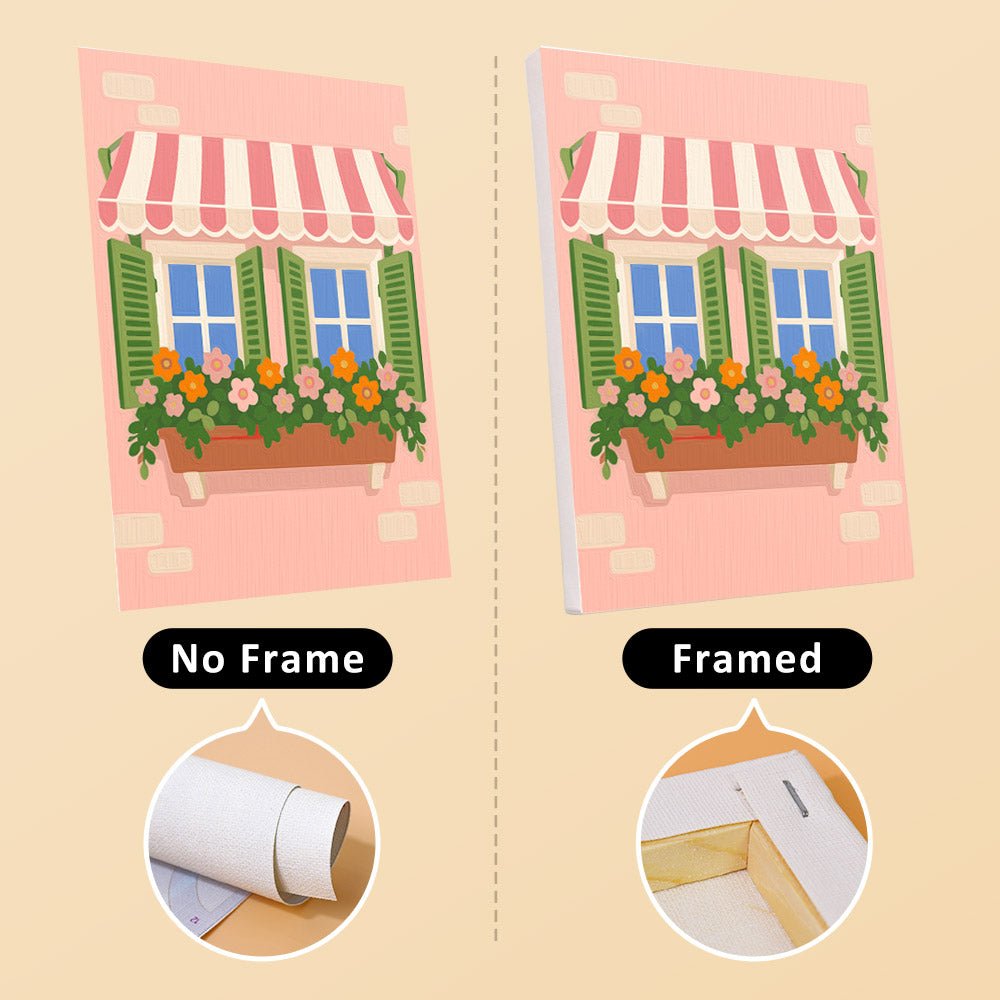 No frame vs. framed canvas