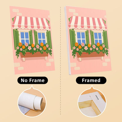 No frame vs. framed canvas
