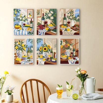 Wine and Lemons mini painting set