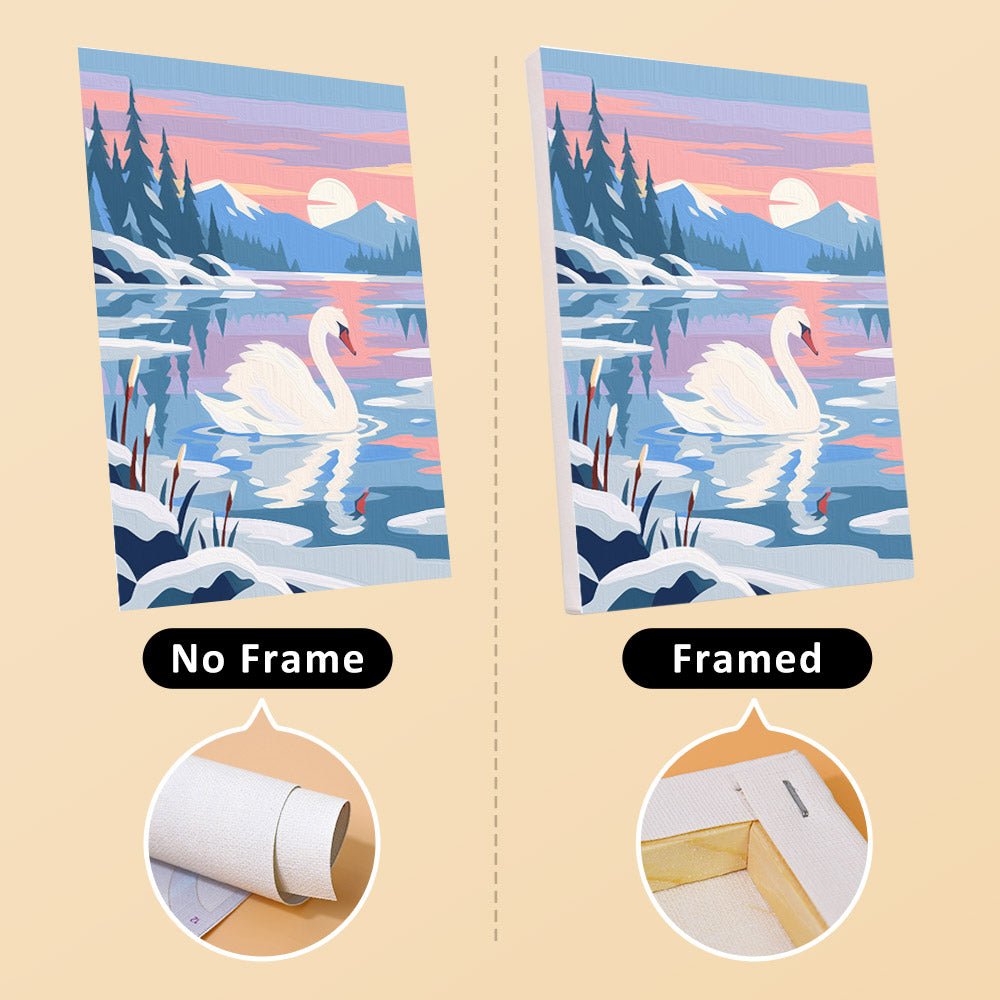No frame vs. framed canvas