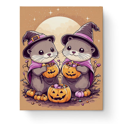 Witchy Otters Paint Kit - Halloween - Judy Paint
