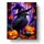 Witchy Raven and Pumpkins - Halloween