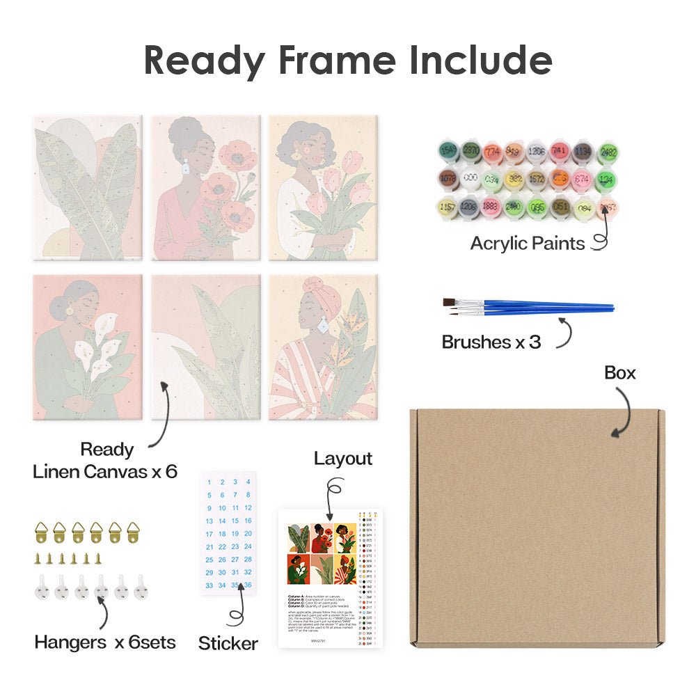 What's included with the framed canvas version