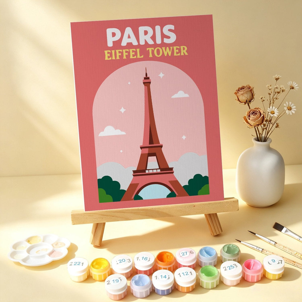 World Landmarks – Set of 6 Mini Paintings - Judy Paint