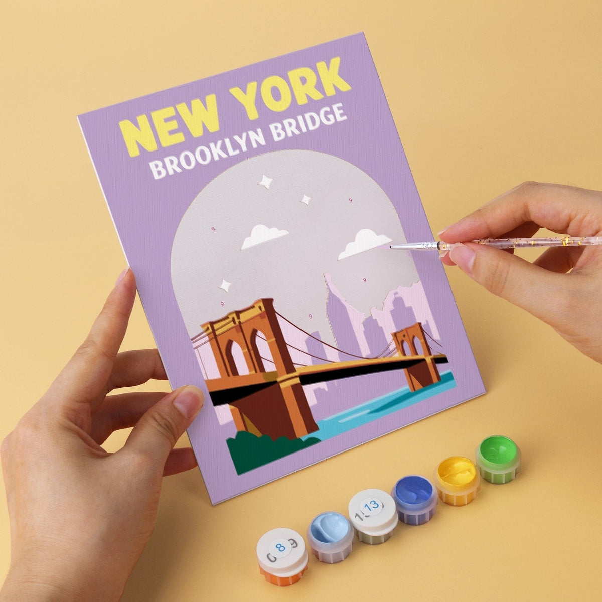 World Landmarks – Set of 6 Mini Paintings - Judy Paint