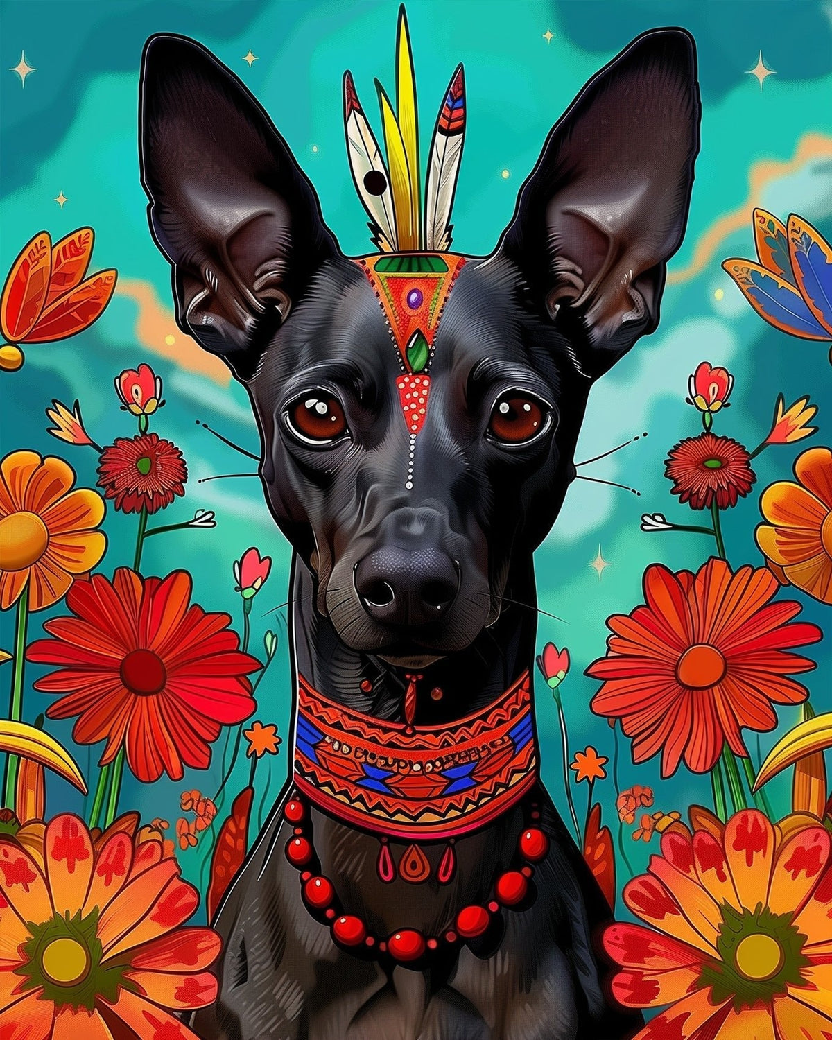 Xoloitzcuintli Dog - Judy Paint